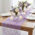 Deco fleece Sizoweb table runner purple 30cm 5m | Floristik24.co.uk