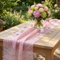 Deco fleece table runner Sizoweb pink 30cm 25m | Floristik24.co.uk