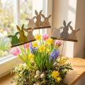 Deco plug Hase H37cm 8pcs | Floristik24.co.uk