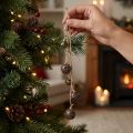 Vintage Christmas bells, 37cm, for hanging, set of 6 | Floristik24.co.uk