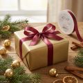 Gift ribbon taffeta ribbon decorative ribbon Bordeaux 15mm 50m | Floristik24.co.uk