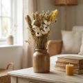 Dried flower bouquet straw flowers Phalaris white yellow 30cm | Floristik24.co.uk
