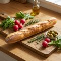 Decorative Baguette Replica 38cm - Artificial Food, Bread Imitation for Shop Windows and Kitchen Decoration | Floristik24.co.uk