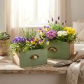 Planter Wooden Drawers Decoration 22/18cm Set of 2 | Floristik24.co.uk