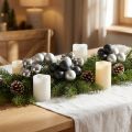 Mini Christmas Ball Silver, Anthracite Glass Ø40mm Mix 32 Pcs | Floristik24.co.uk