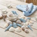 Shell decoration snail shells blue natural 3–5 cm 150 g | Floristik24.co.uk