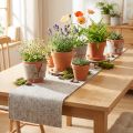 Felt ribbon, pot band gray-natural 15cm 5m | Floristik24.co.uk
