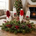 Gnome to stick with knitted hat Red, White, Grey 11–13cm L34–35.5cm 12 pcs | Floristik24.co.uk