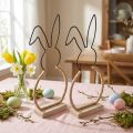 Easter bunny table decoration Easter wire boho decoration 24cm 2pcs | Floristik24.co.uk