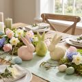 Ceramic rabbit, decorative figurine for stylish Easter, 11×6.5×12.5cm, 3 pieces | Floristik24.co.uk
