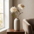 Chrysanthemums Artificial Decorative Flowers Cream L72cm 2pcs | Floristik24.co.uk