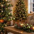 Christmas balls made of glass green mix Ø6cm 24 pcs | Floristik24.co.uk