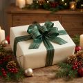 Curling ribbon gift ribbon green with gold stripes 5mm 250m | Floristik24.co.uk