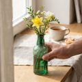 Mini vase glass bottle vase flower vase green Ø6cm H17cm | Floristik24.co.uk