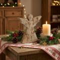 Christmas angel decoration Christmas mango wood 20×18×2.5cm | Floristik24.co.uk