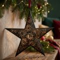 Christmas hanger star metal star black H25.5cm | Floristik24.co.uk