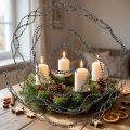 Christmas Tree Decoration Pearl Garland Gray 275cm | Floristik24.co.uk
