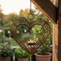 Tea light holder metal hanging decoration rust decoration heart 22×7×20cm | Floristik24.co.uk