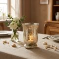Lantern glass tea light holder tea light glass Ø11cm H14.5cm | Floristik24.co.uk
