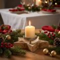 Candlestick, table decoration Christmas, candlestick star H7cm Ø20cm/6.5cm | Floristik24.co.uk