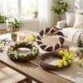 Grapevine wreaths Ø10cm natural 20 pieces - rustic decoration for table and window | Floristik24.co.uk