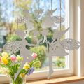 Decoration Elves Window Decoration Spring Metal White H20cm 4 Pcs | Floristik24.co.uk