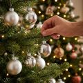 Christmas Balls Glass Silver Ball Matt/Shiny Ø4cm 60 pcs | Floristik24.co.uk