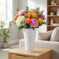 Vase "Fizzy" Ø20cm H35cm White 1 pc | Floristik24.co.uk