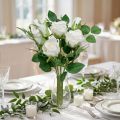 Bouquet of roses white L46cm | Floristik24.co.uk