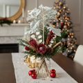 Artificial Senecio branch, silver leaf, ragwort, detailed, 45cm, 3 pieces | Floristik24.co.uk