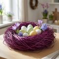 Decorative Bast for Crafting Natural Bast Raffia Violet 300g | Floristik24.co.uk