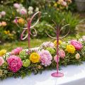 Butterfly Metal Decoration Stand Fuchsia Gold H29cm 2 Pcs | Floristik24.co.uk