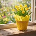 Rondella cuffs Ø38cm yellow 50pcs | Floristik24.co.uk