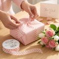 Gift ribbon with hearts, ideal for creative packaging ideas and personal gifts, 2.5 cm wide, 15 m long | Floristik24.co.uk