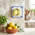 Wall decoration lemon ceramic tile kitchen decoration 15×15cm | Floristik24.co.uk