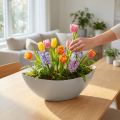 Plant bowl 39cm x 12.5cm H13cm light grey, 1 piece | Floristik24.co.uk