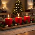 Pillar Candle 80/80 Red 6 Pcs | Floristik24.co.uk