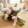 Decorative ribbon gift ribbon pink ribbon selvedge 25mm 3m 10pcs | Floristik24.co.uk