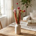 Decorative dried flower bouquet, pink wildflower mix DIY set, creative table decoration, 30-35cm high | Floristik24.co.uk
