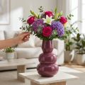 Modern design vase for stylish room decoration and furnishings, 29cm | Floristik24.co.uk