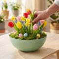 Decorative bowl green pastel plastic table decoration spring Ø20cm | Floristik24.co.uk