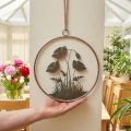 Wall decoration, floral, metal, rose, vintage, Ø30.5cm, spring decoration, summer decoration | Floristik24.co.uk