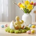 Hatched chick, duck figure, duckling in egg H10cm W12.5cm | Floristik24.co.uk