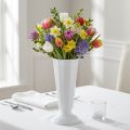 Setting vase “Szwed” white Ø13cm - 20cm, 1pc | Floristik24.co.uk