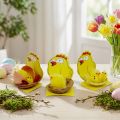 Chenille Chicks in Nest Mix Ø 5.5cm 3pcs | Floristik24.co.uk