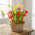 Felt garden tool orange 6pcs | Floristik24.co.uk