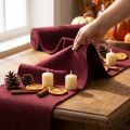 Felt wool ribbon, dark red, 15cm x 5m, for decoration and crafting | Floristik24.co.uk