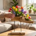 Root bowl on the stand nature H38cm | Floristik24.co.uk