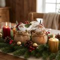 Decoration figure Santa Claus in a sack Christmas decoration Ø8cm/H13cm 2 pcs | Floristik24.co.uk