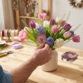 Real Guinea Fowl Feathers Pink with Dots 4-12cm 100 Pcs | Floristik24.co.uk